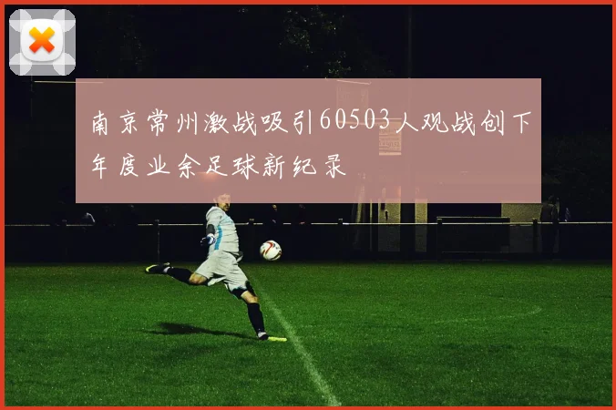 南京常州激战吸引60503人观战创下年度业余足球新纪录